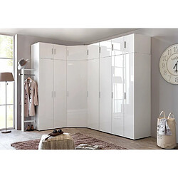 Avis Inside 75 Armoire penderie 1 porte MALTA laquée blanc cassé L : 45 cm