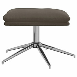 Avis Maison Chic Repose-pied,Tabouret confortable Gris foncé 60x60x35 cm Tissu microfibre -MN14448