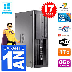 PC HP 6200 SFF Intel i7-2600 RAM 8Go Disque 1To Graveur DVD Wifi W7 · Occasion 