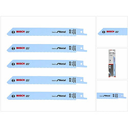 Bosch 5x Lames de scie sabre S 918 AF 150 mm Basic pour Metal ( 2608651780 )