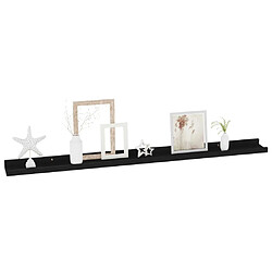 Avis Maison Chic Lot de 2 Étagères murales,Étagère Rangement flottate Noir 100x9x3 cm -MN82652