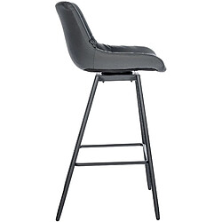 Non Tabouret de bar Weston pivotant simili cuir 