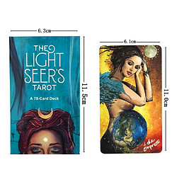 Universal Anglais Lumière Tarot Deck Card 78 Card Deck Guide Jeu de société pas cher