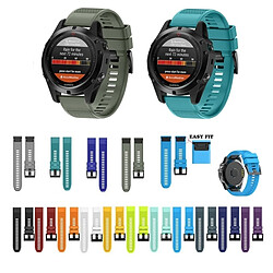 Avis Wewoo Bracelet pour montre connectée Dragonne rapide en silicone amovible Fenix 5X 26mm Vert armée