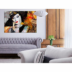 Paris Prix Tableau Imprimé Elegant Lady Wide 60 x 90 cm