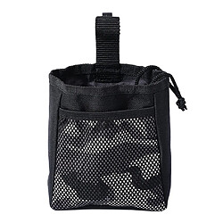 Chien snack sac en plein air pour animaux de compagnie collation taille pack alimentaire noir et camouflage couleur