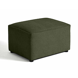 Bestmobilier Canopy - pouf - en tissu texturé Canopy - pouf - en tissu texturé - Vert