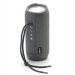 Yonis Enceinte Bluetooth Étanche LED Autonomie Longue Enceinte Bluetooth Portable Étanche LED Autonomie Longue FM TF USB Gris YONIS