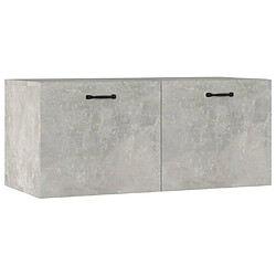 vidaXL Armoire murale gris béton 80x36,5x35 cm bois d'ingénierie