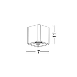 NOVA LUCE Plafonnier NEVIO Blanc GU10 10 W H11