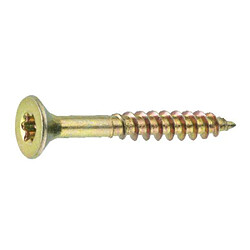 CON:P B30081 Lot de 500 vis torx pour panneaux en aggloméré avec une mèche Jaune Galvanisé 4 x 40 mm 