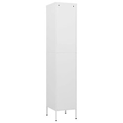 Acheter vidaXL Armoire à casiers Blanc 35x46x180 cm Acier