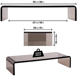 Duronic DM054 Réhausseur d'écran/Support pour écran d'ordinateur/Ordinateur Portable/écran TV (50 x 20 cm)