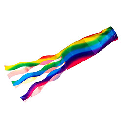 Windock Polyester Extérieur Chaussette Jardin Déco 70cm Rainbow pas cher