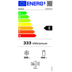 Réfrigérateur américain 91cm 605l nofrost - kf96nvpea - SIEMENS