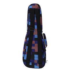 Acheter 1 pièce 26 pouces Ukulele Guitare Gig Bag Uke Case Sac de transport Blue Grid