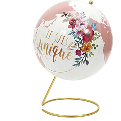 The Home Deco Factory Globe décoratif girly "Je suis unique".