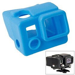 Wewoo Coque bleu pour GoPro Hero 3+ Housse en Silicone