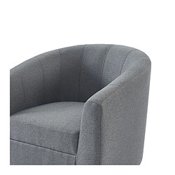 But Fauteuil fixe BROWNIE tissu gris foncé pas cher