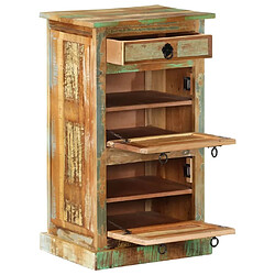 Maison Chic Armoire à Chaussures,Meuble de Rangement à Chaussures 4 couches avec tiroir Bois de récupération -MN26655