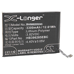 vhbw Li-Polymère batterie 3300mAh (3.82V) pour téléphone portable mobil smartphone comme Huawei HB396285EBC, HB396285ECW 