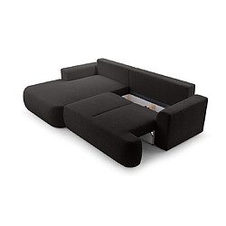 Avis Bestmobilier Candela - canapé d'angle gauche 4 places - convertible avec coffre - en tissu bouclette