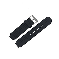 Wewoo Bracelet pour montre connectée Dragonne ajustable Garmin Forerunner 25 noir 