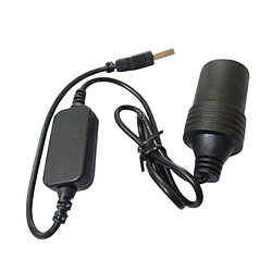 5V USB Port Mâle à 12V Voiture Allume-cigare Prise Adaptateur Convertisseur 1.2m