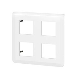 enjoliveur - 2 x 2 x 2 modules - blanc - legrand mosaic 078838l