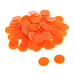 25MM barillet en plastique Coin Chip Money 100 barils un avion baril Boundless Orange