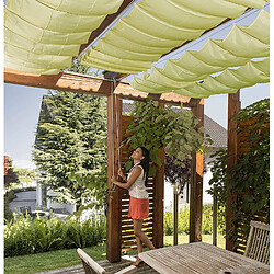 Windhager Voile Pare-Soleil pour la technique de tension de Corde, Idéal pour Pergola Ou Véranda pour une protection Solaire Idéale, 270 x 140 cm, vert pomme, 10869 