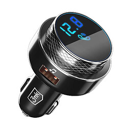 3mk Transmetteur FM Bluetooth Chargeur Allume-cigare USB Quick Charge 30W Noir