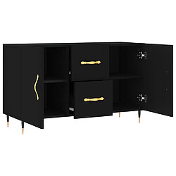 Acheter vidaXL Buffet noir 100x36x60 cm bois d'ingénierie