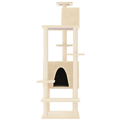 Avis Arbre à chat avec griffoirs,niche pour chat en sisal Crème 154 cm -MN30922