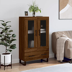 Maison Chic Buffet,Meuble de Rangement,commode pour salon,Cuisine chêne marron 69,5x31x115 cm bois d'ingénierie -MN33778