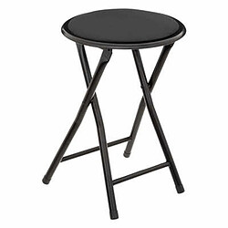 Pp No Name Tabouret Pliant en Velours Cyda 45cm Noir