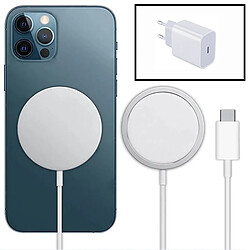 PHONECARE KIT Base de chargeur Type C FastCharge 18W + Magnetic Wireless Fast Charger - Iphone XR 