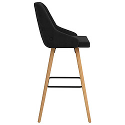 Avis vidaXL Tabourets de bar lot de 2 noir velours