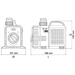 Avis Helloshop26 Pompe à eau de bassin filtre filtration cours d'eau eco 6000 litres par heure 40 watts koi 16_0002074