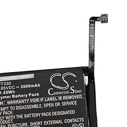 vhbw Batterie remplacement pour Nokia WT330 pour smartphone (3000mAh, 3,85V, Li-polymère)