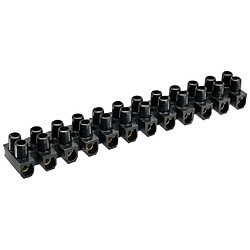 Bornier InLine® 6mm² 24 ports noir 10 pcs.