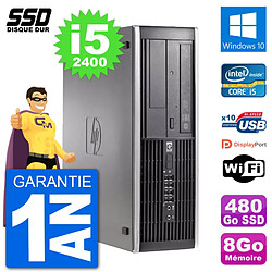 PC HP Compaq 6200 Pro SFF Intel i5-2400 RAM 8Go SSD 480Go Windows 10 Wifi · Occasion 