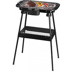 Techwood Barbecue Electrique sur Pieds ou de Table noir 2000W + Set de 4 accessoires pour barbecue