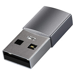 Adaptateur USB vers USB-C Charge et Synchro 5Gbps Compact Satechi Gris 