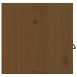 Avis vidaXL Armoire murale Marron miel 80x30x30 cm Bois de pin massif