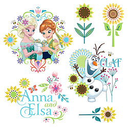 Komar Stickers pour fenetre La Reine des Neiges Printemps Disney Frozen