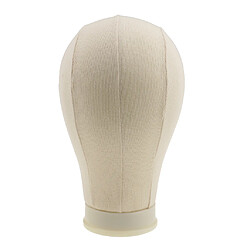 Mannequin Modèle Cork Head Canvas Block Head Wig Cap Making Display Beige 23 "" bloc de toile