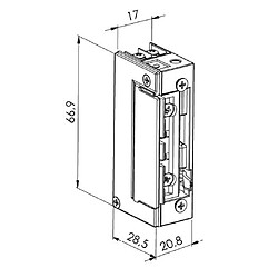 Gâche à rupture ULTIMFIT 12V - HERACLES - 1411 RFT 12V