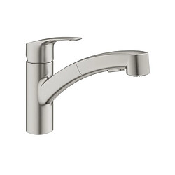 grohe - 30305dc1 grohe - mitigeur avec douchette acier mat - 30305dc1