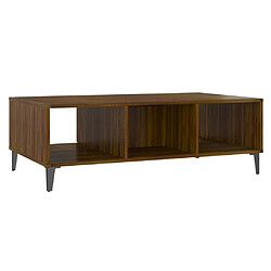 Avis Maison Chic Tabls basse,Table Console pour salon Chêne marron 103,5x60x35 cm Aggloméré -MN77008